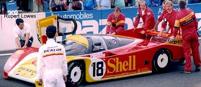 1988: The Porsche 962 of Bob Wollek,Vern Schuppan and Sarel van der Merwe; © Rupert Lowes
