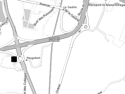 Map: Super U supermarket in Arnage