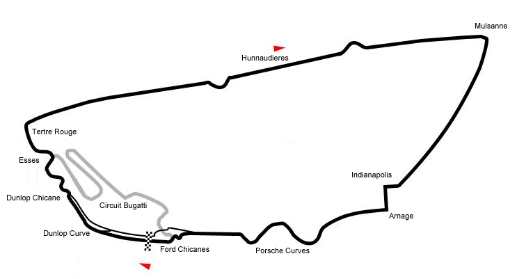 Map of the circuit as of 2008
