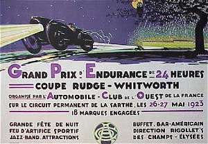 24h of Le Mans 1923 poster